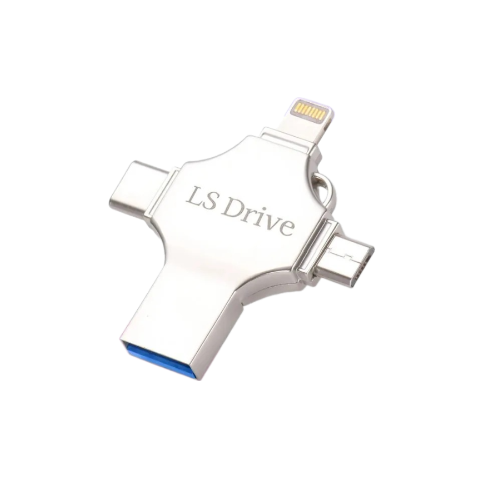 Металлический флеш-накопитель 4 в 1 